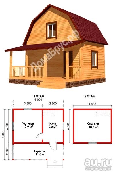 Лот: 13963354. Фото: 1. Нужно построить дом. Срубы, бани, дома