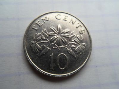 Лот: 8927567. Фото: 1. Сингапур 10 центов 1993. Азия