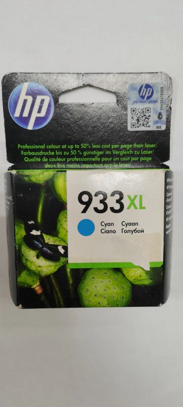 Лот: 25780522. Фото: 1. Картридж HP 933XL (CN054AE) голубой... Картриджи, расходные материалы