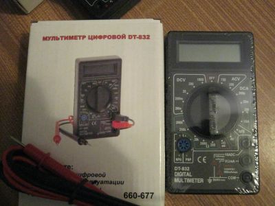 Лот: 3375145. Фото: 1. цифровой мультиметр DT-832. Контрольно-измерительное оборудование