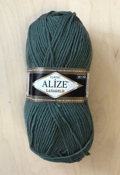 Лот: 21072417. Фото: 1. Пряжа Alize Lanagold 49% шерсть... Ткани, нитки, пряжа