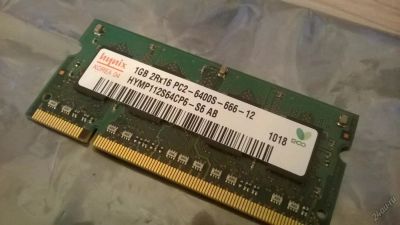 Лот: 5744199. Фото: 1. Hynix ddr2 so-dimm 1 gb. Оперативная память
