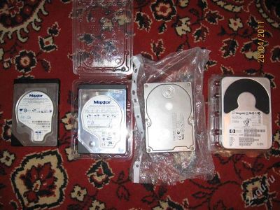 Лот: 932051. Фото: 1. Четыре диска в рабочем состоянии... Жёсткие диски (HDD)
