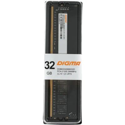 Лот: 20188506. Фото: 1. 32Gb DDR4 Digma 2666MHz dgmad42666032d... Оперативная память