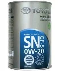Лот: 14492872. Фото: 1. Toyota SAE 0W20 SN, 1L (масло... Масла, жидкости