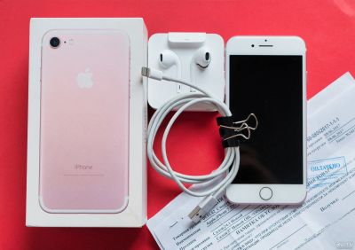 Лот: 15059904. Фото: 1. Iphone 7 32gb rose gold \ айфон... Смартфоны
