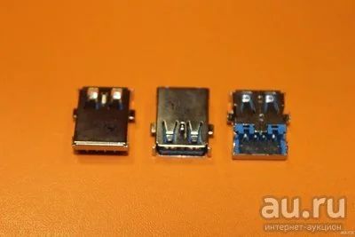 Лот: 17453678. Фото: 1. Разъем USB US-199, синий USB3... Разъёмы