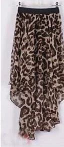 Лот: 4199583. Фото: 1. Новая юбка шифоновая леопард ассиметричные... Юбки