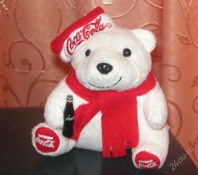 Лот: 93678. Фото: 1. Медведь Coca-Cola. Другое (компьютеры, оргтехника, канцтовары)