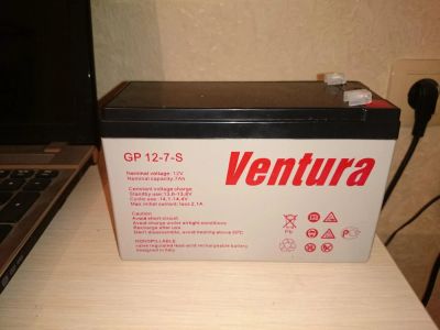 Лот: 6492571. Фото: 1. Аккумулятор Ventura 12В 7А/ч АКБ... Аккумуляторы