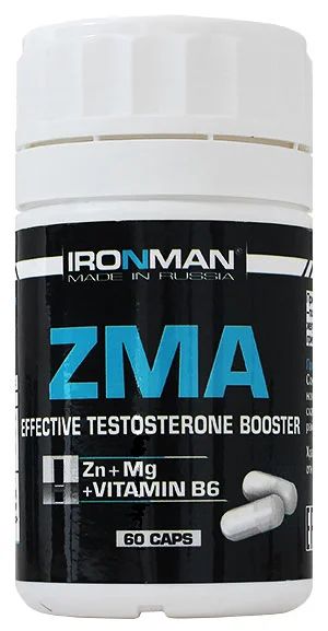 Лот: 7997025. Фото: 1. Ironman ZMA 60 капс (бустер тестостерона... Спортивное питание, витамины