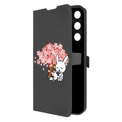 Лот: 25135632. Фото: 1. Чехол Krutoff Eco Book "Кролики... Чехлы, бамперы