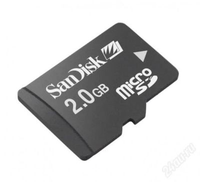 Лот: 1690981. Фото: 1. Карта памяти MicroSD 2Gb "SanDisk... Карты памяти