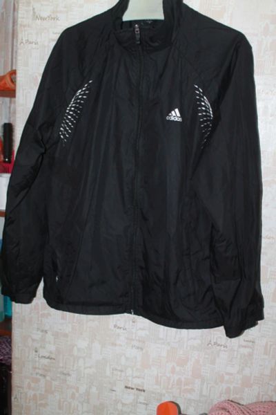 Лот: 7186149. Фото: 1. ветровка адидас черная. Легкие куртки, толстовки