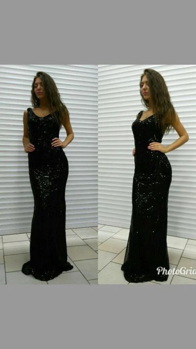 Лот: 10591604. Фото: 1. Платье в пол все в пайетках... Платья