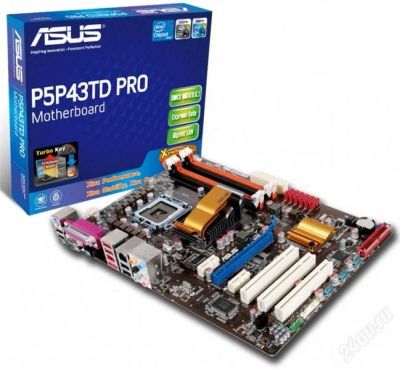 Лот: 1176955. Фото: 1. материнская плата asus P5P43TD... Материнские платы