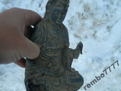 Лот: 5820796. Фото: 1. будда.бронза .20см.фен-шуй.камбоджа. Скульптуры