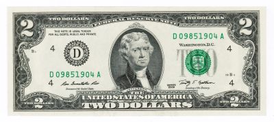 Лот: 24918706. Фото: 1. США 2 доллара 2009 год, (D) Cleveland... Америка