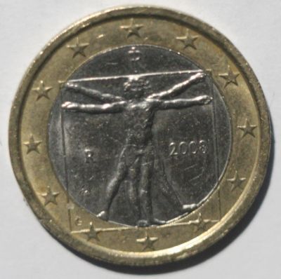 Лот: 7568558. Фото: 1. 1 евро 2008 год. Италия. Европа