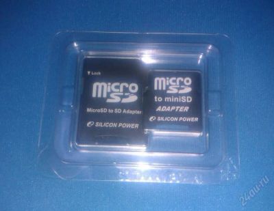 Лот: 1132882. Фото: 1. Адаптеры для microSD карт 2шт... Другое (компьютеры, оргтехника, канцтовары)