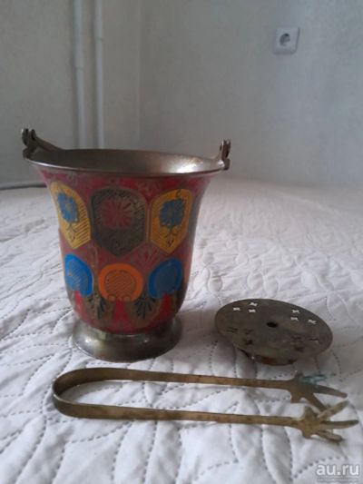 Лот: 18358981. Фото: 1. ведерко для льда Индия. Предметы интерьера и быта