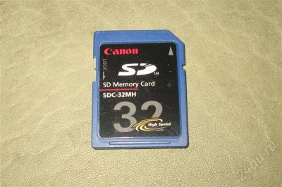 Лот: 443060. Фото: 1. Карта памяти SD Canon SDC-32MH... USB-флеш карты