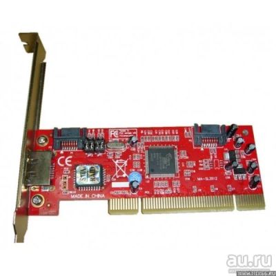 Лот: 9379662. Фото: 1. Контроллер PCI SIL3512 SATA RAID... Другое (комплектующие)