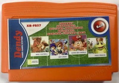 Лот: 13344094. Фото: 1. 8в1 Картридж 8-bit XB-F857 BOY... Игры для консолей