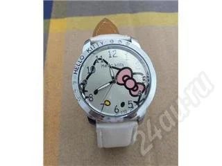 Лот: 406569. Фото: 1. Белые часы Hello kitty. Красноярск