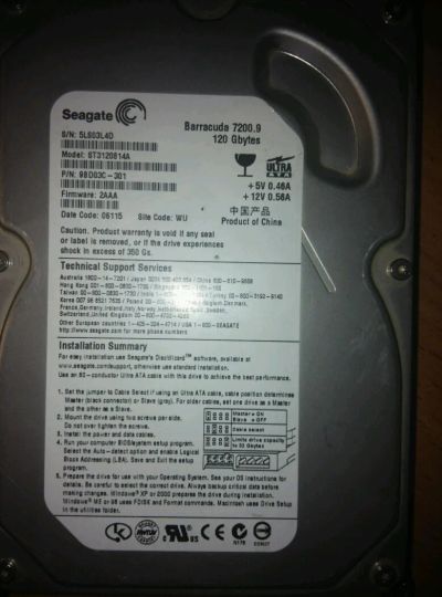 Лот: 4640629. Фото: 1. жесткий диск Seagate barracuda... Жёсткие диски (HDD)