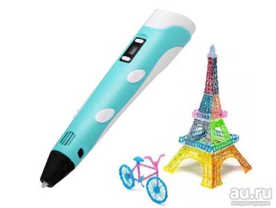 Лот: 11878950. Фото: 1. 3D ручка 3dpen-2 Цвет: Голубой... 3D принтеры, 3D ручки и комплектующие