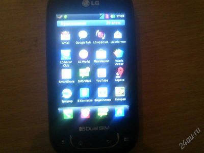 Лот: 2832345. Фото: 1. Продам смартфон lg p698. Смартфоны