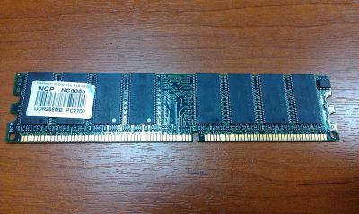 Лот: 3668451. Фото: 1. Планка памяти NCP NC6086 DDR 256Mb... Оперативная память