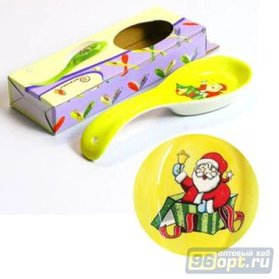 Лот: 6704266. Фото: 1. Ложка подставочная Дед Мороз новая. Кухонные аксессуары