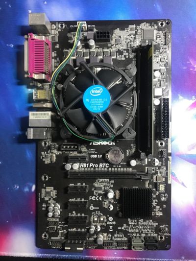 Лот: 20017191. Фото: 1. ASRock H81 Pro BTC, Intel i3-4130... Комплекты запчастей