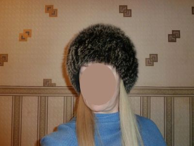 Лот: 3524042. Фото: 1. Шапка меховая женская чернобурка. Головные уборы
