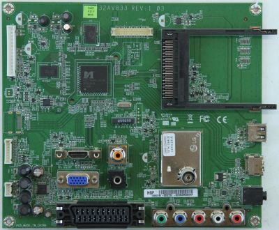 Лот: 10127905. Фото: 1. плата main tv Toshiba 32AV833... Запчасти для телевизоров, видеотехники, аудиотехники