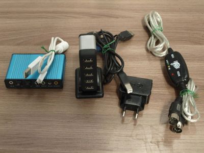 Лот: 9986845. Фото: 1. MIDI-USB кабель, звуковая карта... MIDI-оборудование