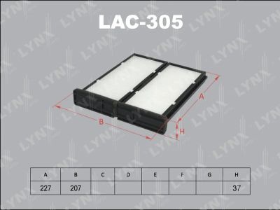 Лот: 13357194. Фото: 1. Lynx LAC-305 Салонный фильтр. Расходные материалы
