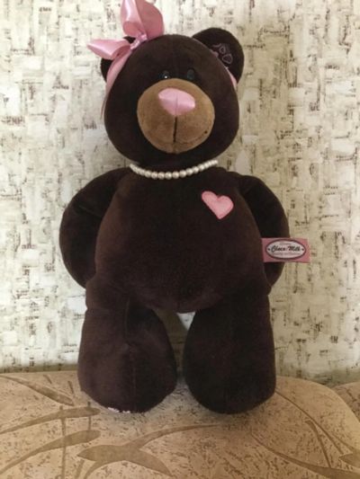 Лот: 7918812. Фото: 1. Мишки choco&milk девочка 30 см. Мягкие