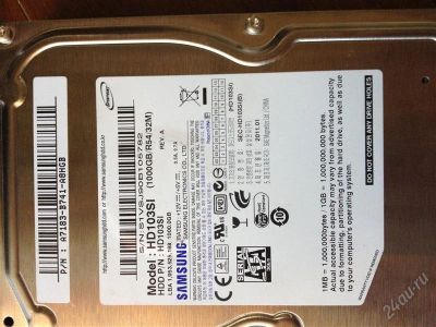 Лот: 2789831. Фото: 1. Samsung HD103SI на 1000Gb. Жёсткие диски (HDD)