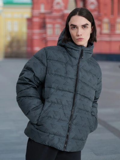 Лот: 23311767. Фото: 1. Пуховик мужской Kappa, Серый. Легкие куртки, толстовки