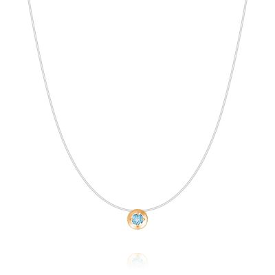 Лот: 23974968. Фото: 1. Колье из красного золота с топазом. Колье