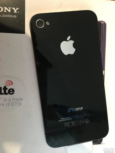 Лот: 10409056. Фото: 1. iPhone 4 16gb black. Смартфоны