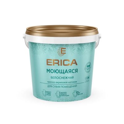Лот: 24085199. Фото: 1. Краска водно-дисперсионная, Erica... Краски, лаки, растворитель