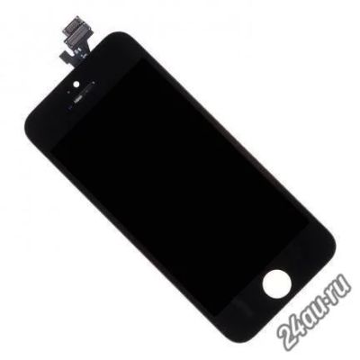 Лот: 859970. Фото: 1. Дисплей iPhone 5S + тачскрин черный... Дисплеи, дисплейные модули, тачскрины