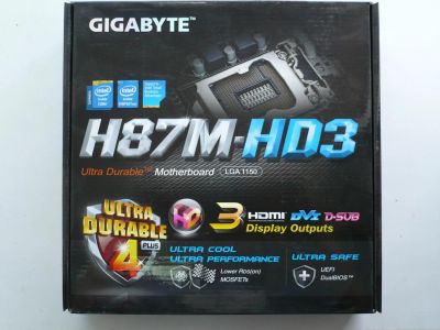 Лот: 4249326. Фото: 1. Материнская плата Gigabyte H87M-HD3. Материнские платы