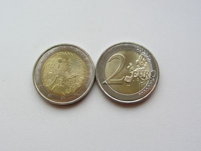 Лот: 14984368. Фото: 1. Франция 2 евро 2011 " 30 лет Дню... Европа
