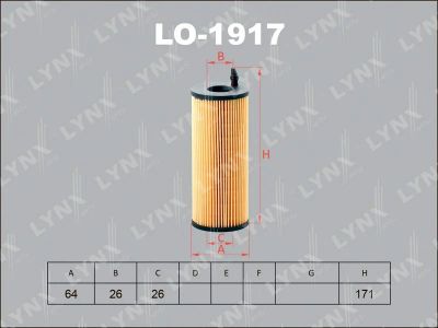 Лот: 13357158. Фото: 1. Lynx LO-1917 Масляный фильтр. Расходные материалы