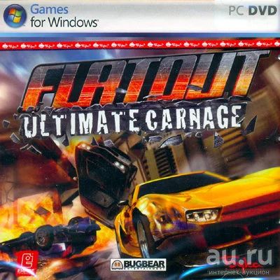 Лот: 16394461. Фото: 1. Диск с игрой FlatOut Ultimate... Игры для ПК